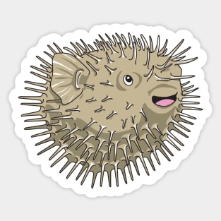 Just a happy little puffer. Sticker